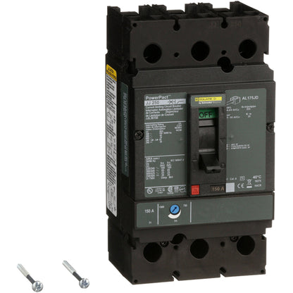 Square D JJL36150 Circuit Breaker | 600V 150A 3P 65kA@480V Feed-Thru Powerpact