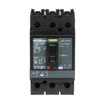 Square D JJL36200 Circuit Breaker | 600V 200A 3P 65kA@480V Feed-Thru Powerpact