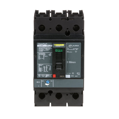 Square D JJL36200 Circuit Breaker | 600V 200A 3P 65kA@480V Feed-Thru Powerpact