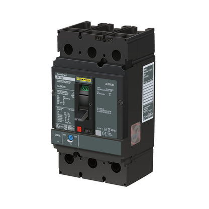 Square D JJL36200 Circuit Breaker | 600V 200A 3P 65kA@480V Feed-Thru Powerpact