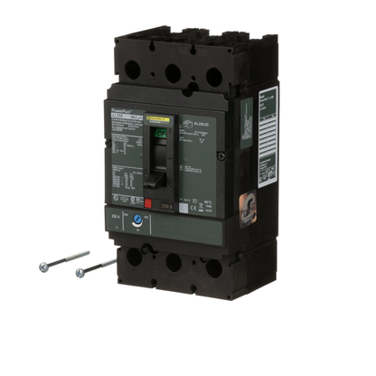 Square D JJL36250 Circuit Breaker | 600V 250A 3P 65kA@480V Feed-Thru Powerpact