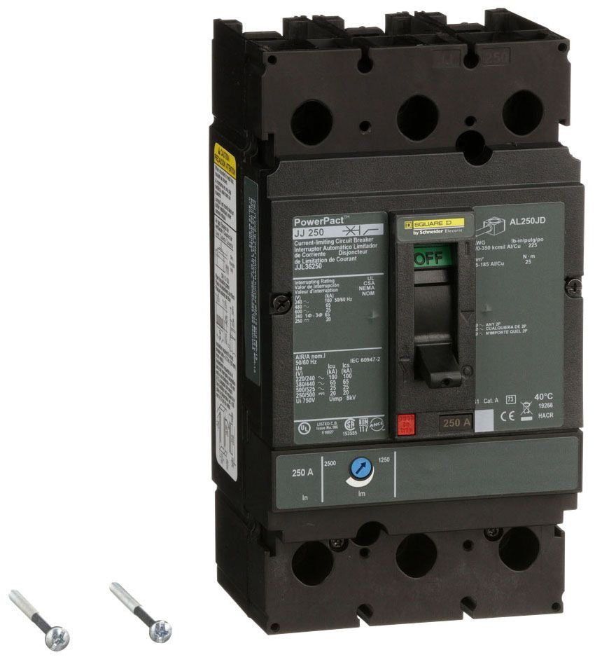 JJL36250 - Schneider Electric/ Square D Feed-Thru 250 Amp 3 Pole Circuit Breaker - Essential Electric Supply