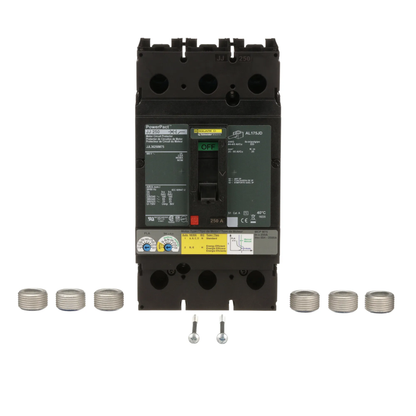 Square D JJL36250M75 Circuit Breaker | 600V 250A 3P 65kA@480V Feed-Thru Powerpact
