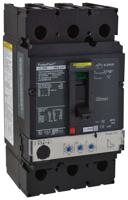 JJL36250U33X - Schneider Electric/ Square D Feed-Thru 250 Amp 3 Pole Circuit Breaker - Essential Electric Supply
