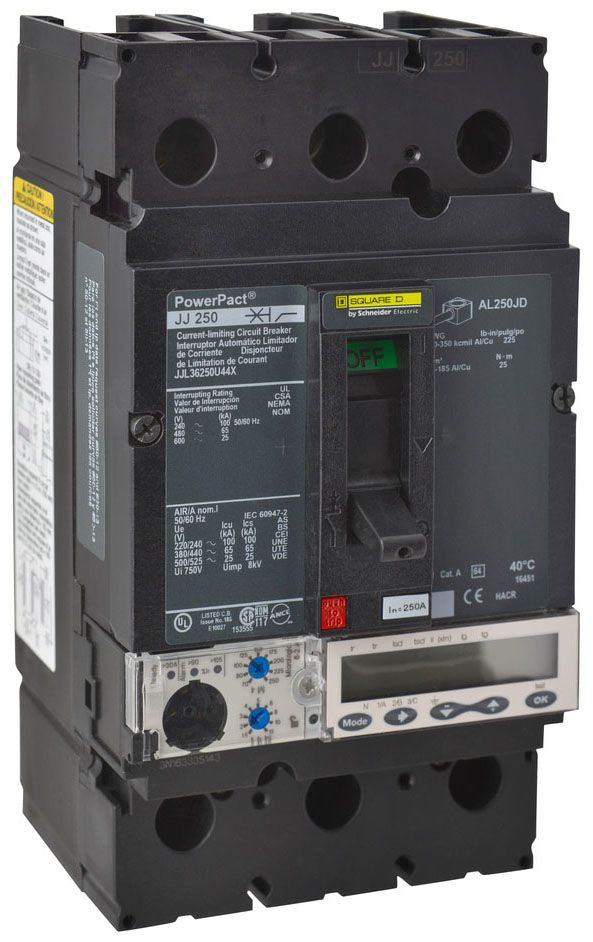 JJL36250U44X - Schneider Electric/ Square D Feed-Thru 250 Amp 3 Pole Circuit Breaker - Essential Electric Supply