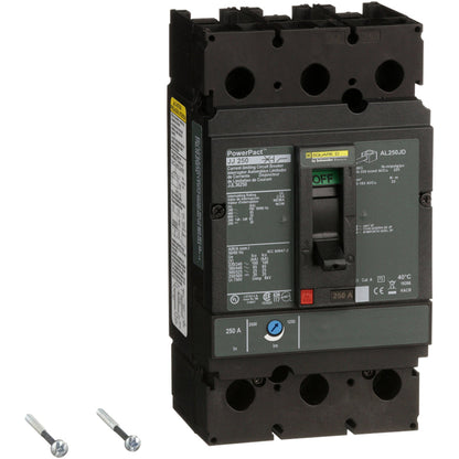 Square D JJL36250 Circuit Breaker | 600V 250A 3P 65kA@480V Feed-Thru Powerpact