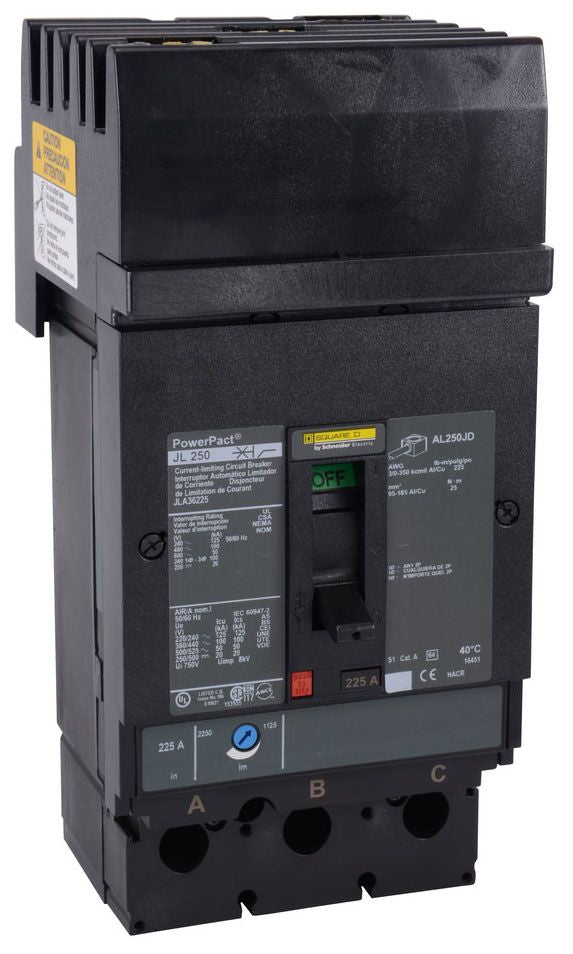 JLA36150 - Square D I-Line Style Plug-In 150 Amp 3 Pole Circuit Breaker - Essential Electric Supply