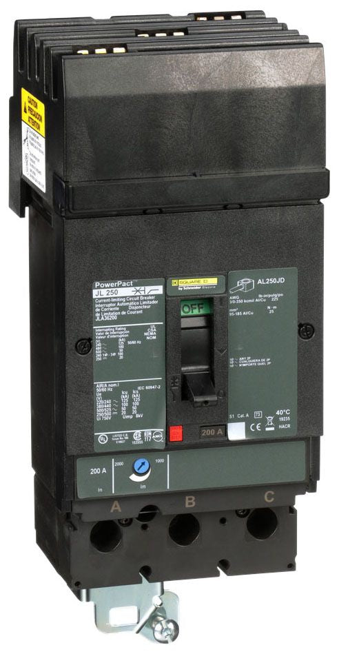 JLA36200SA - Square D I-Line Style Plug-In 200 Amp 3 Pole Circuit Breaker - Essential Electric Supply