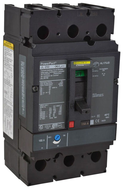 JLL36150 - Schneider Electric/ Square D Feed-Thru 150 Amp 3 Pole Circuit Breaker - Essential Electric Supply