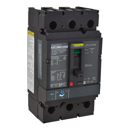 Square D JLL36150 Circuit Breaker | 600V 150A 3P 100kA@480V Feed-Thru JLL Powerpact
