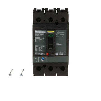 Square D JLL36200 Circuit Breaker | 600V 200A 3P 100kA@480V Feed-Thru Powerpact JLL