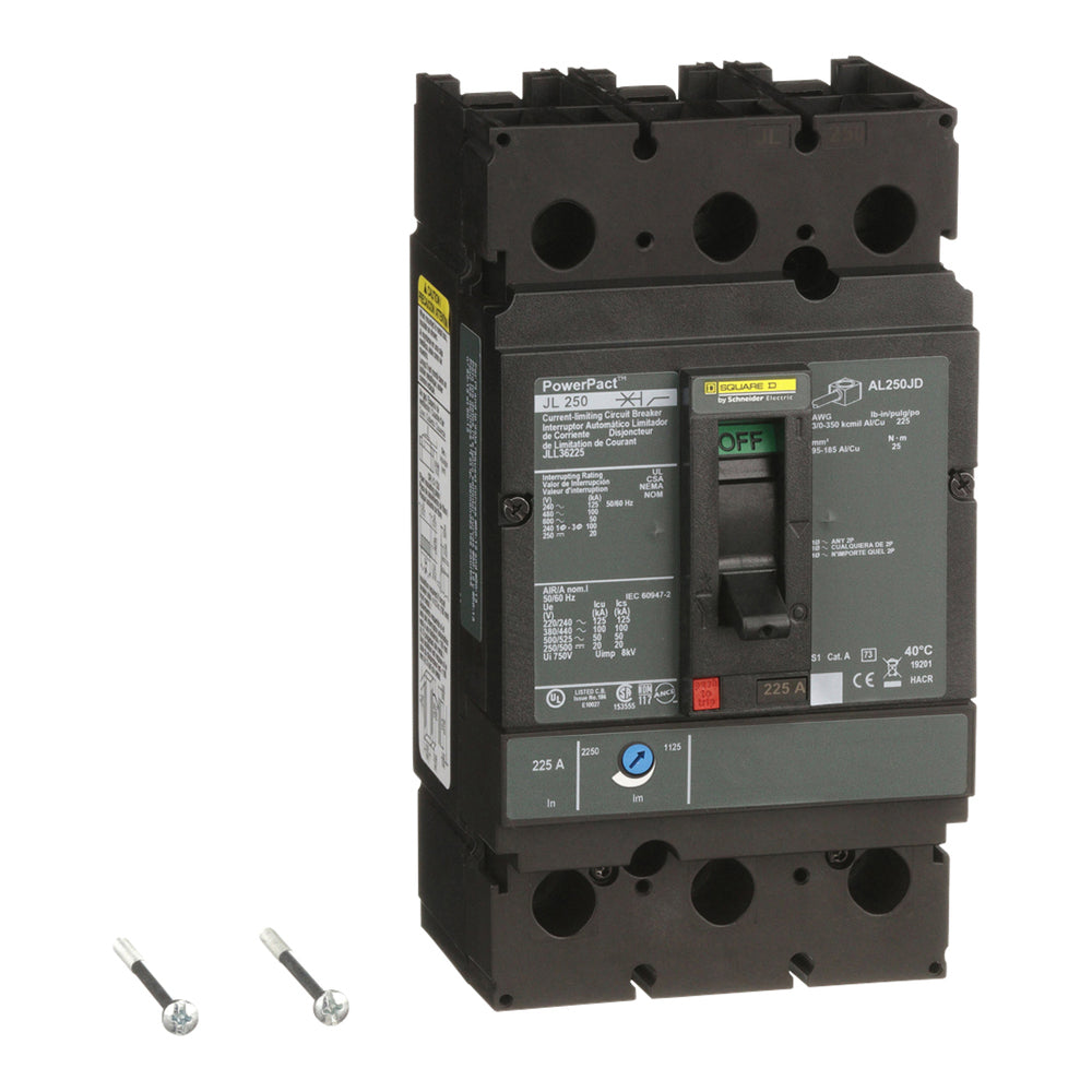 Square D JLL36225 Circuit Breaker | Powerpact JLL 600V 225A