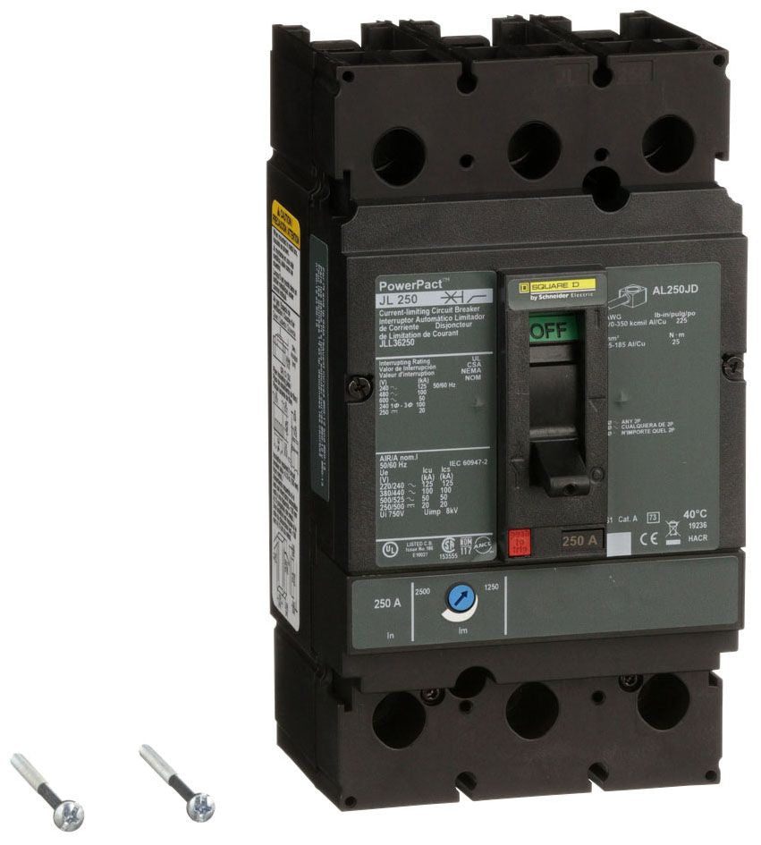 JLL36250 - Square D/ Schneider Electric Feed-Thru 250 Amp 3 Pole Circuit Breaker - Essential Electric Supply