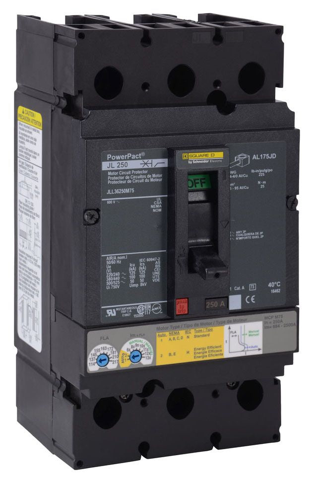 JLL36250M75 - Schneider Electric/ Square D Feed-Thru 250 Amp 3 Pole Circuit Breaker - Essential Electric Supply