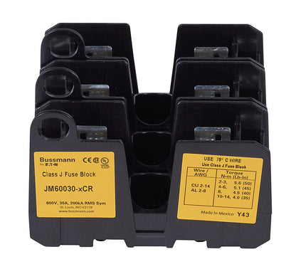 Bussmann JM60030-3CR Fuse Block 600V 30A