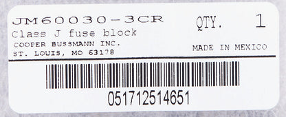 Bussmann JM60030-3CR Fuse Block 600V 30A