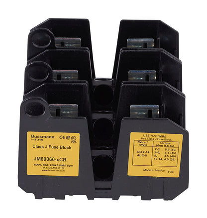 Bussmann JM60060-3CR Low Voltage Fuse | 1 Barrel Diameter 3 Class E
