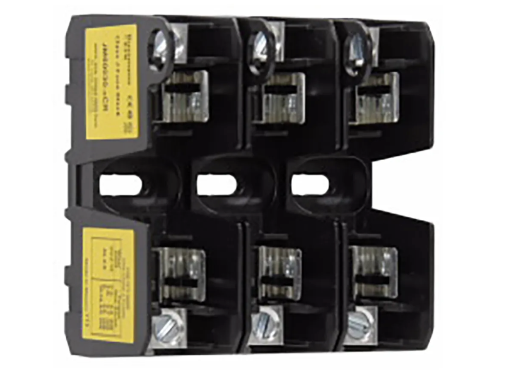 Eaton JM600603CR Fuse Block | 60A 600V 3P CLASS J BARRIER TYPE UL/CSA/CE BOX LUG