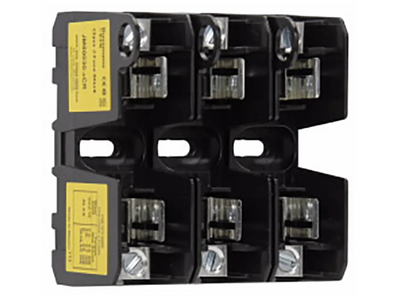 Eaton JM600603CR Fuse Block | 60A 600V 3P CLASS J BARRIER TYPE UL/CSA/CE BOX LUG