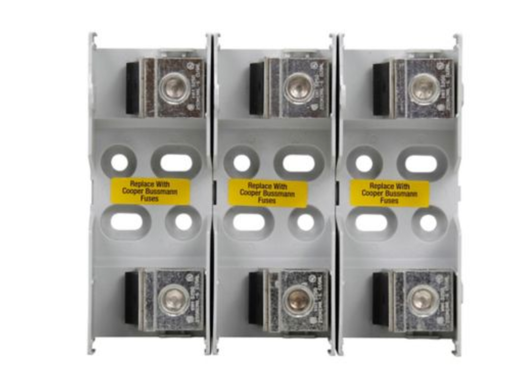 BUSS JM602003CR 3P CLASS J FUSE BLOCK | 200A 600V BARRIER TYPE BOX LUG