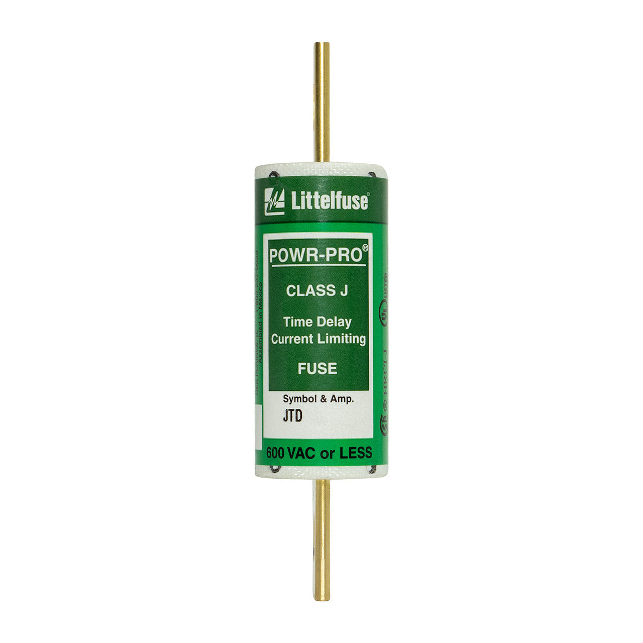 Littelfuse JTD-070 Class J Time-Delay Fuse | 70A 600VAC 300VDC POWR-PRO