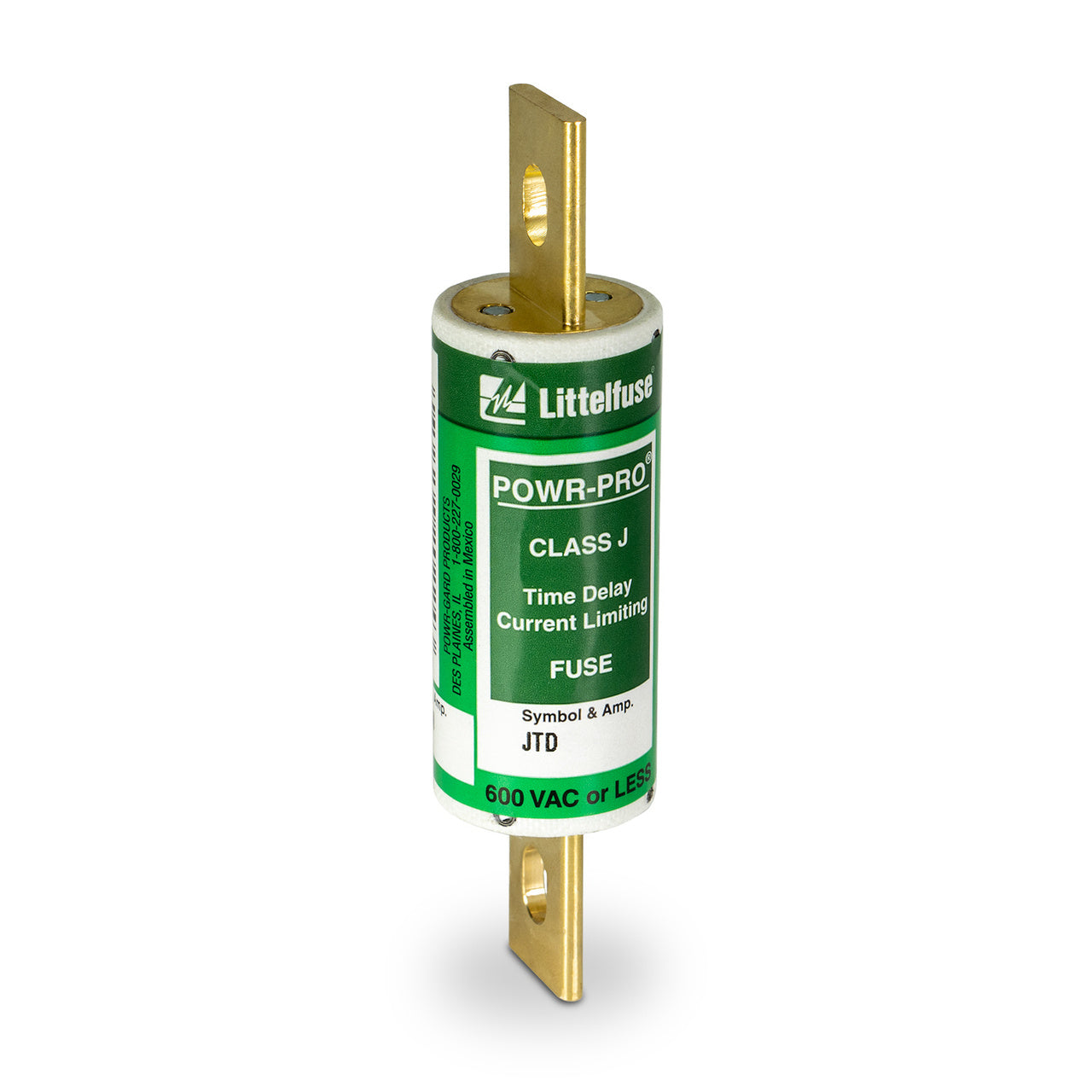 Littelfuse JTD-070 Class J Time-Delay Fuse | 70A 600VAC 300VDC POWR-PRO