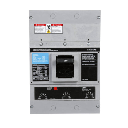 Siemens JXD23B250 Circuit Breaker | 240V 250A 3P 65kA@240V Bolt-On Sentron Series