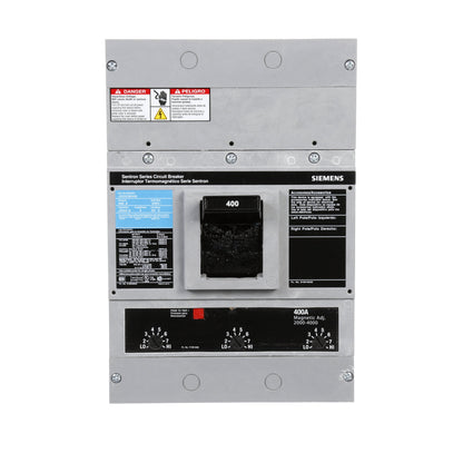 Siemens JXD23B400 Circuit Breaker | 240V 400A 3P 65kA@240V Bolt-On Sentron Series