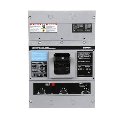 Siemens JXD63B250 Molded Case Circuit Breaker | 600V 250A 3P 35kA@480V Bolt-On Sentron Series