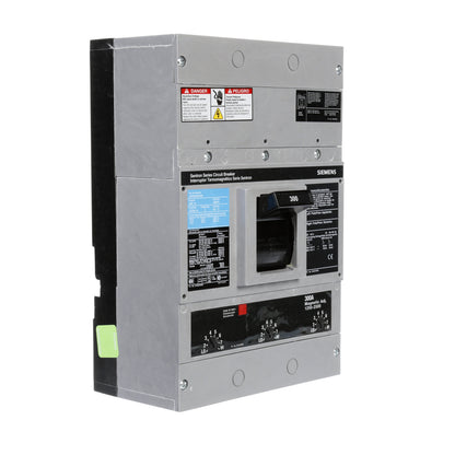 Siemens JXD63B300 Circuit Breaker | 600V 300A 3P 35kA@480V Bolt-On Sentron Series