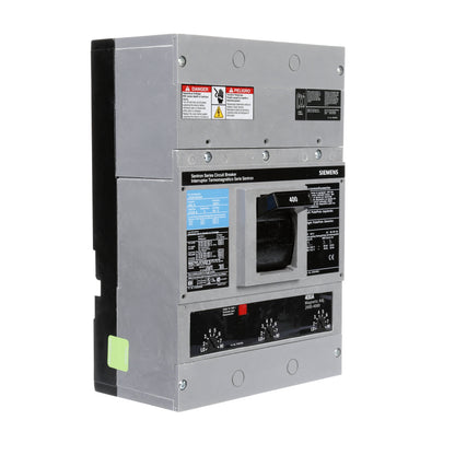 Siemens JXD63B400 Circuit Breaker | 600V 400A 3P 35kA@480V Bolt-On Sentron Series