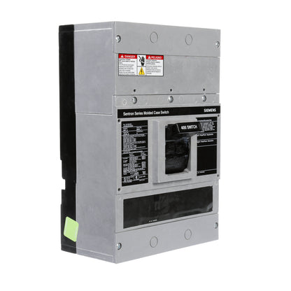 Siemens JXD63S400A Molded Case Circuit Breaker | 600V 400A 3P 35kA@480V Bolt-On Sentron Series
