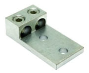 Burndy K2A36U2N Universal Terminal | 2-Conductor 2-Hole Al/Cu Rated Tin-Plated