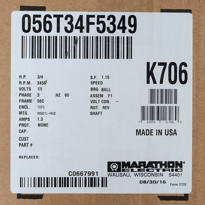 Breakers Unlimited K706 Motor Control | Citation K 600V 27A
