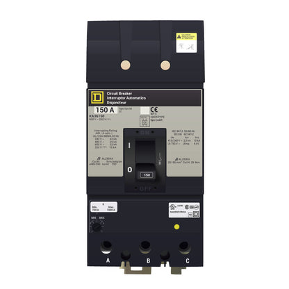 Square D KA36150 Circuit Breaker | 600V 150A 3P 25kA@480V I-Line