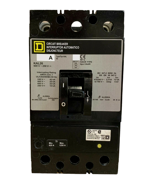 KAL26110 Square D Molded Case Circuit Breaker KAL Series 110A 600V - Essential Electric Supply
