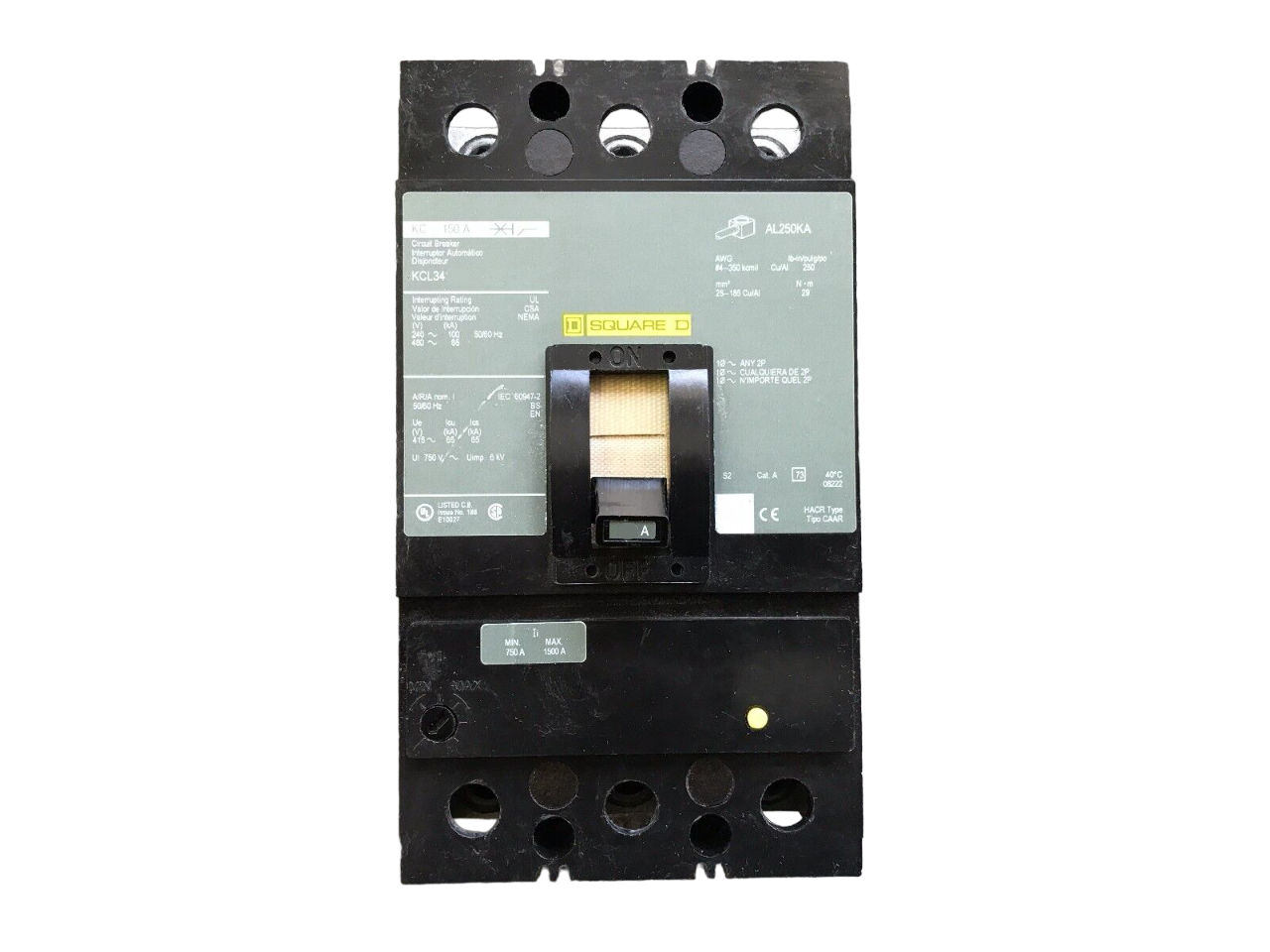 KCL24090 Square D Molded Case Circuit Breaker KCL Series 90A 480V - Essential Electric Supply