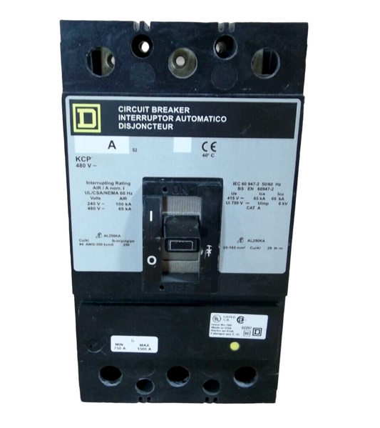 KCP34175 Square D Molded Case Circuit Breaker KCP Series 175A 480V - Essential Electric Supply