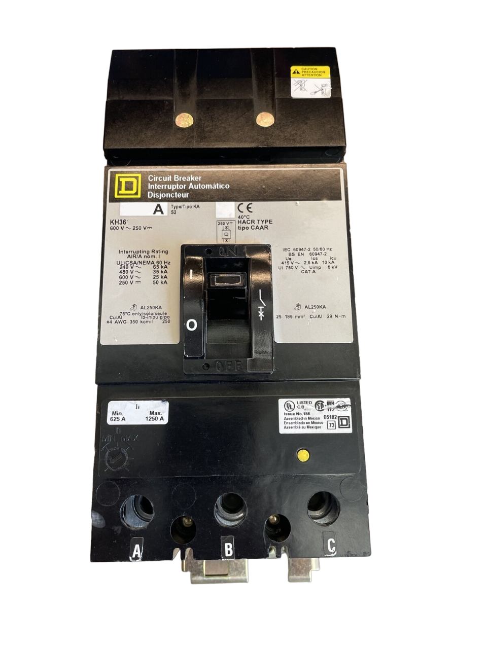 KH36250G Square D Molded Case Circuit Breaker I-Line 250A 600V - Essential Electric Supply