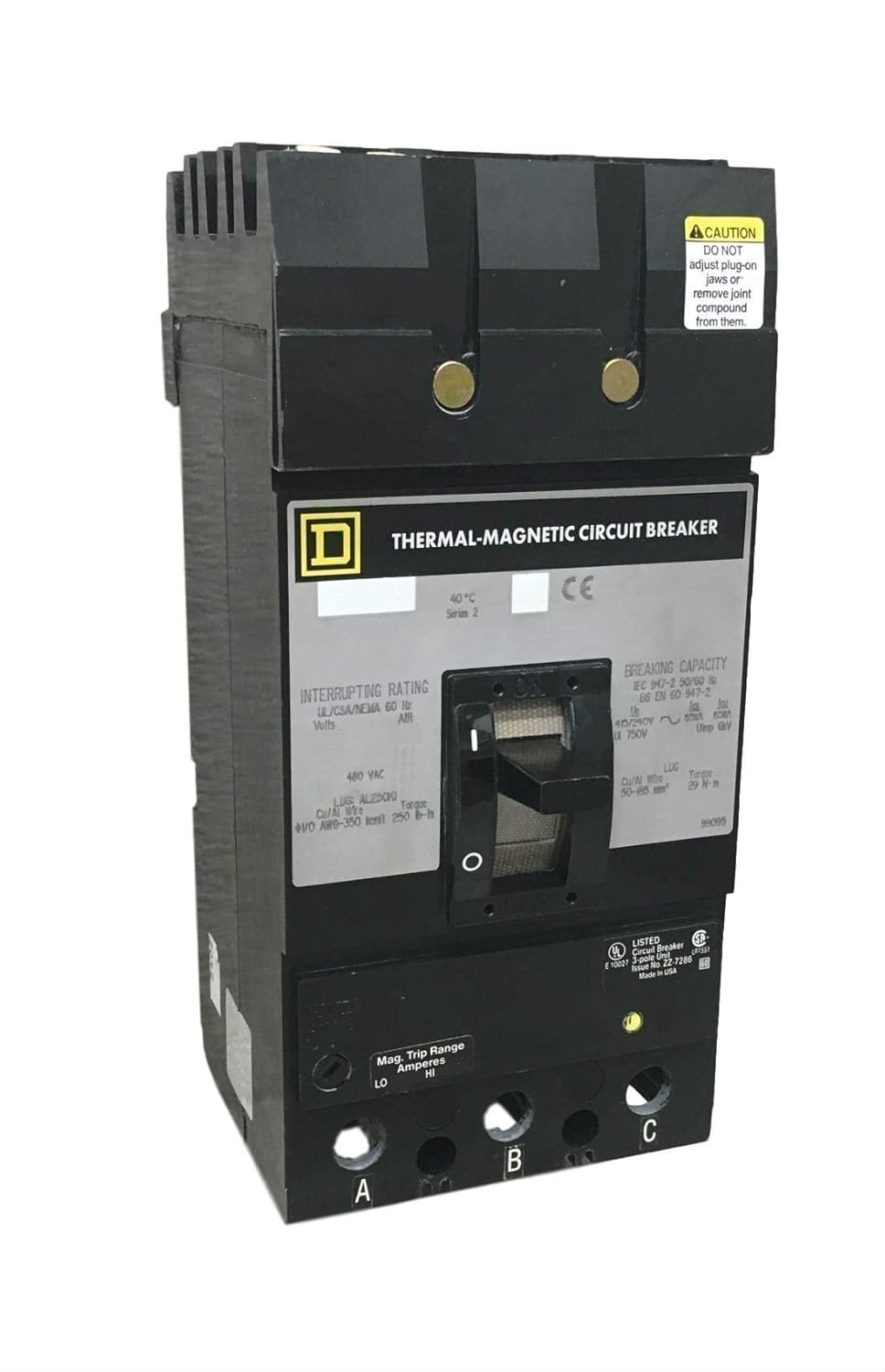 Square D KI36225 Circuit Breaker | 600V 225A 3P 200kA@480V I-Line