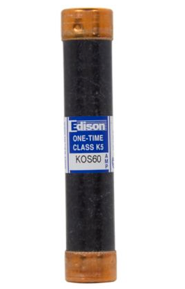 Edison KOS60 Fuse | 60A 600VAC Class K5 One Time Fast Acting