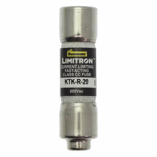 Cooper Bussmann, Bussmann KTK-R-20 Low Voltage LIMITRON 600V 20A Fuse - Essential Electric Supply