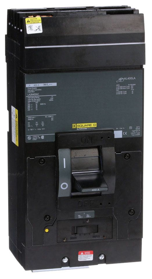 LA26400AC - Square D I-Line Style Plug-In 400 Amp 2 Pole Circuit Breaker - Essential Electric Supply