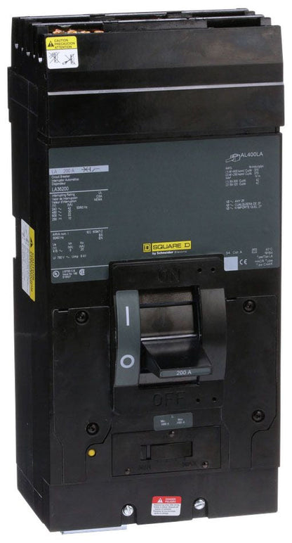 LA36200 - Square D I-Line Style Plug-In 200 Amp 3 Pole Circuit Breaker - Essential Electric Supply