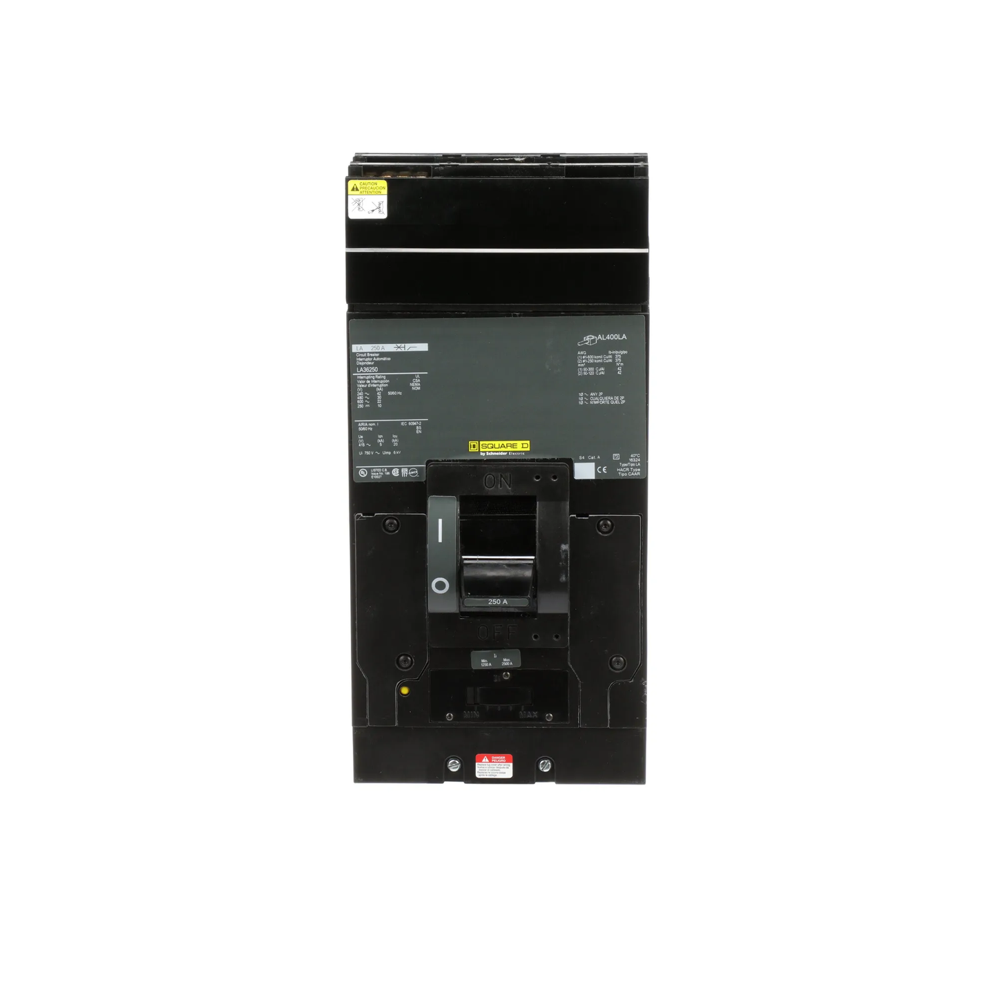 Square D LA36250 Circuit Breaker | 600V 250A 3P 30kA@480V Plug In Panelboard I-Line