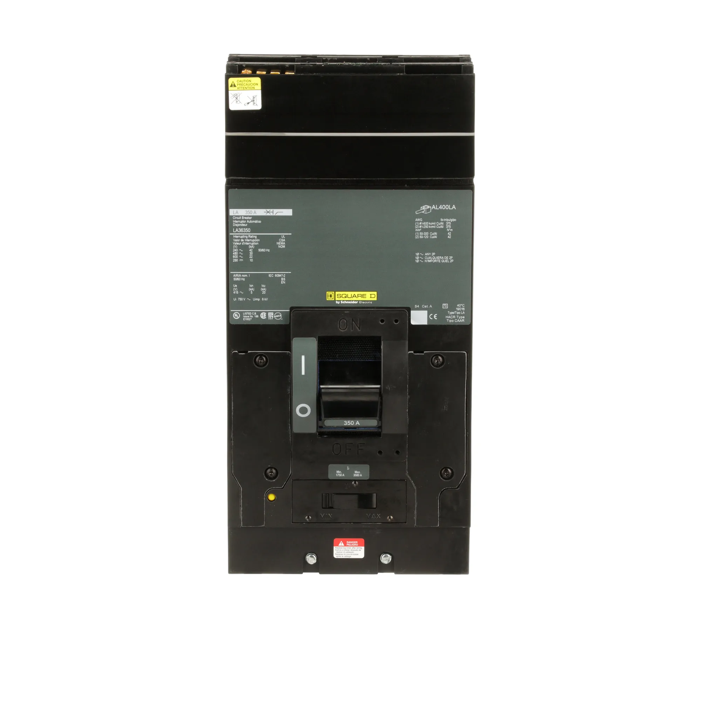 Square D LA36350 Circuit Breaker | 600V 350A 3P 30kA@480V I-Line