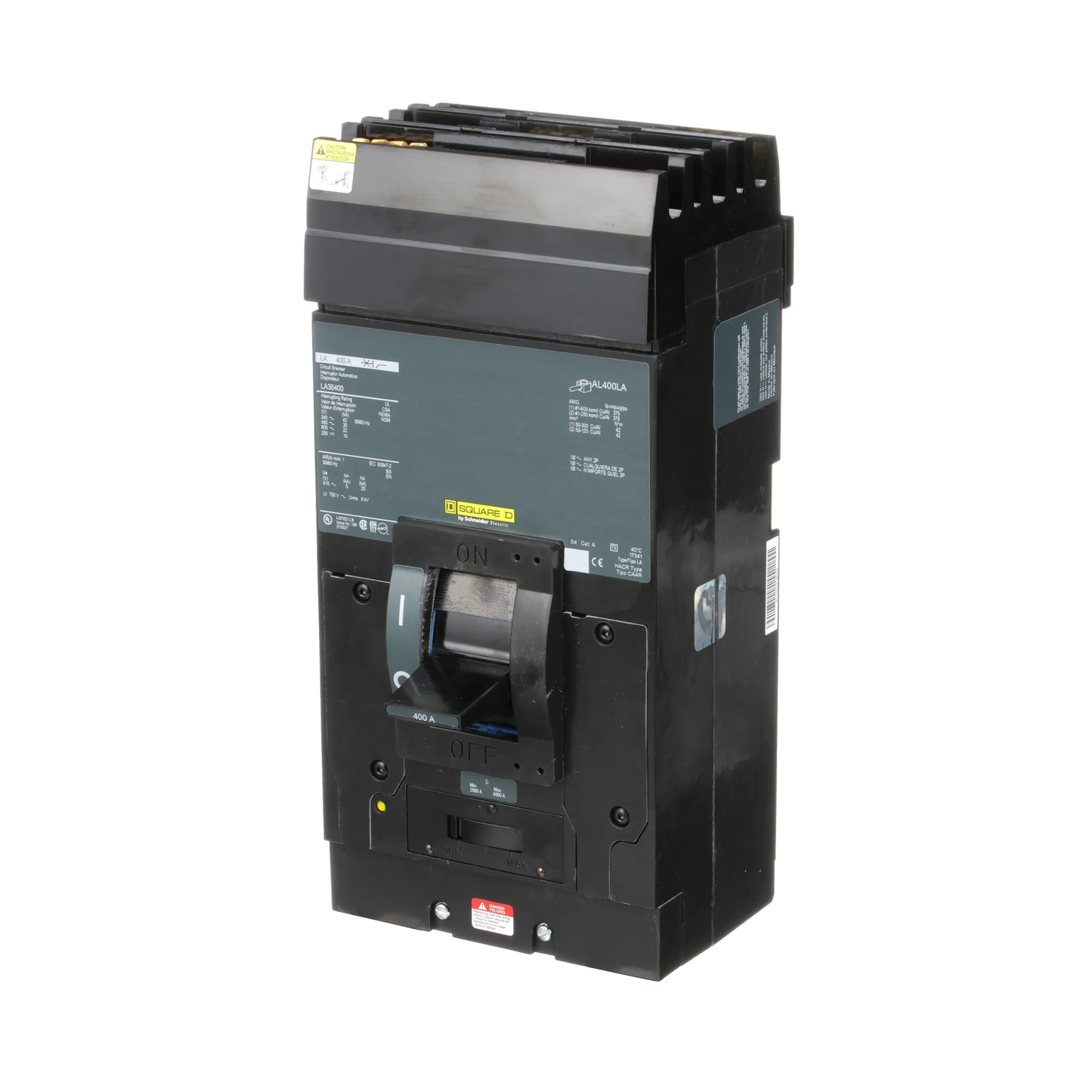 Square D LA36400 Circuit Breaker | 600V 400A 3P 30kA@480V I-Line