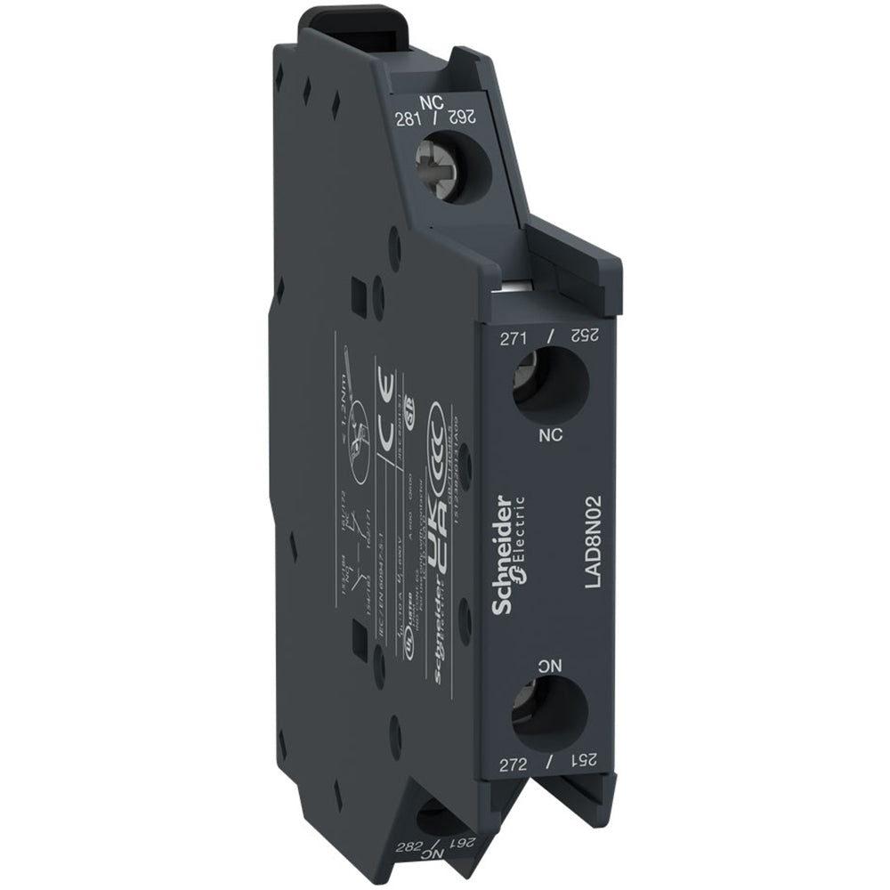 Square D LAD8N02 Auxiliary Contact 2 NC TeSys D