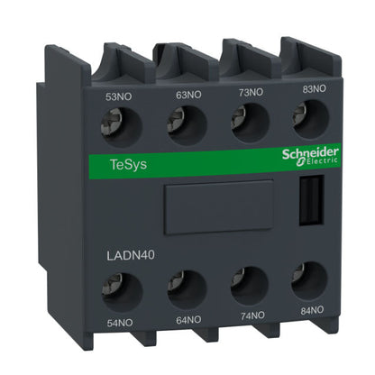 Telemecanique LADN40 Contactor And Motor Starter Auxiliary | 4NO 690V AC TeSys D