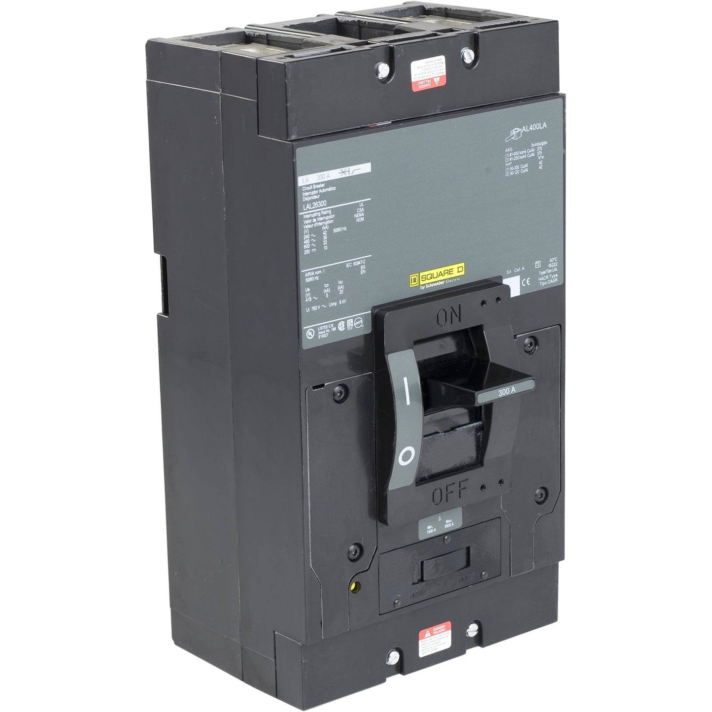 LAL26200V - Square D Feed-Thru 600V 200A 2 pole circuit breaker 30kA@480V - Essential Electric Supply